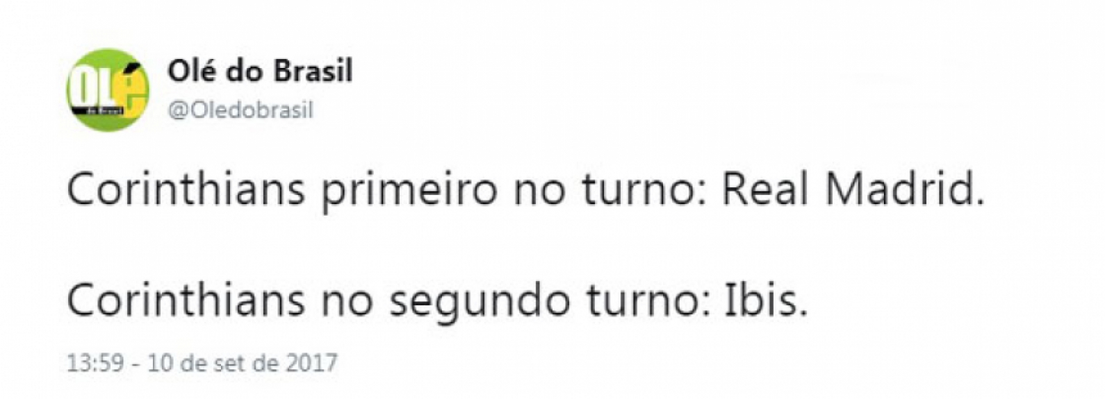 Memes sobre derrota do Corinthians