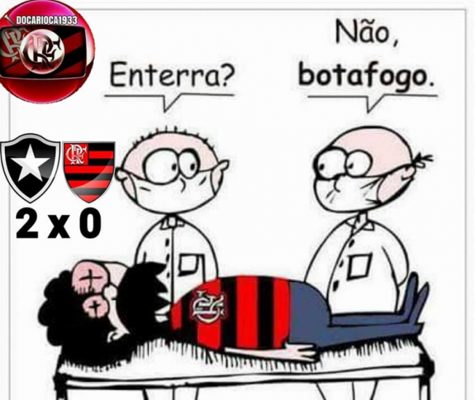 Memes sobre vitória do Botafogo