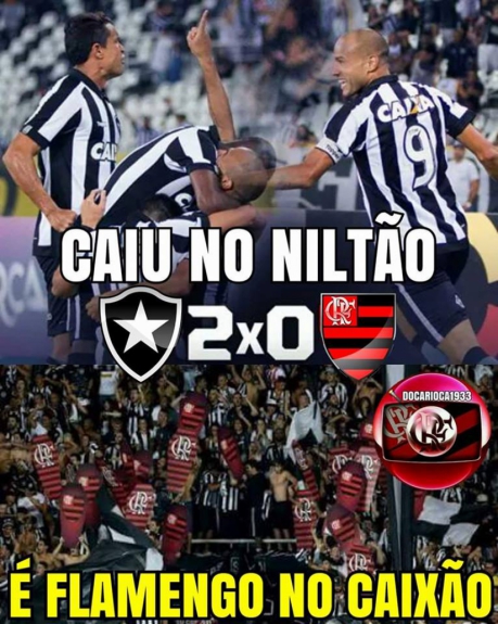 Memes sobre vitória do Botafogo