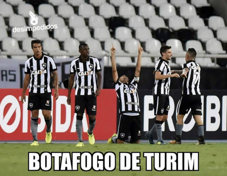 Memes sobre vitória do Botafogo