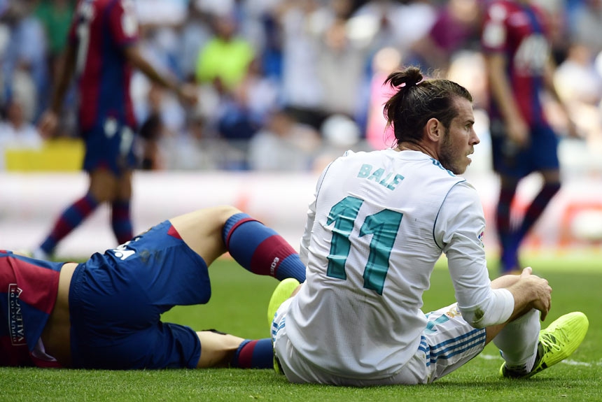 O Real Madrid de Bale ficou no empate por 1 a 1 com o Levante em casa