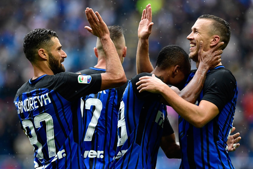 Outro 100% na Itália é a Inter de Milão, que fez 2 a 0 no Spal