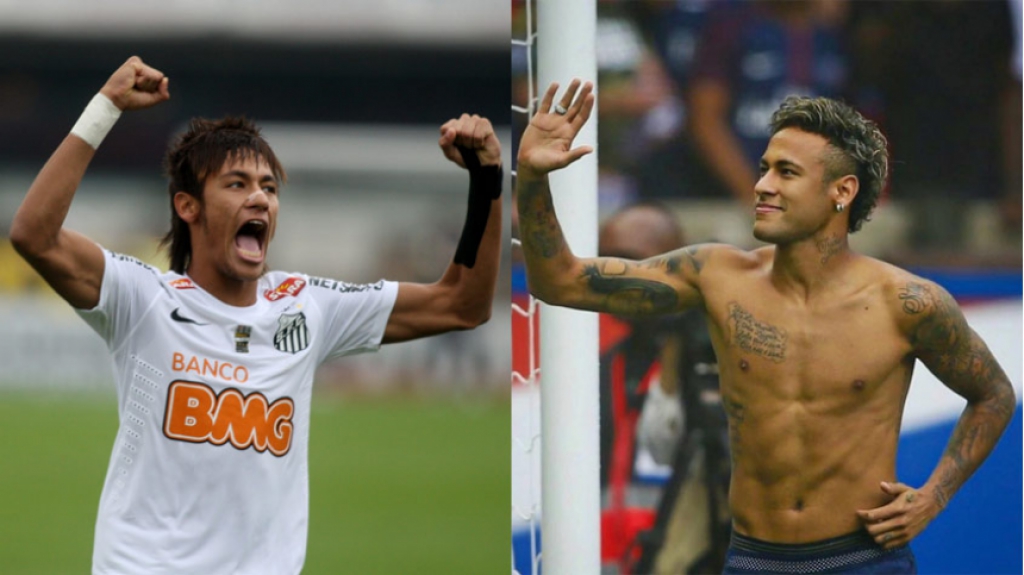 Neymar- Antes e Depois
