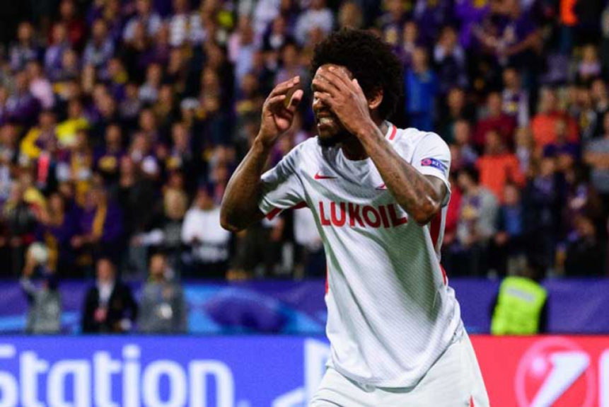 Só que o atacante Luiz Adriano esperava mais do seu Spartak Moscou. Ele queria a vitória