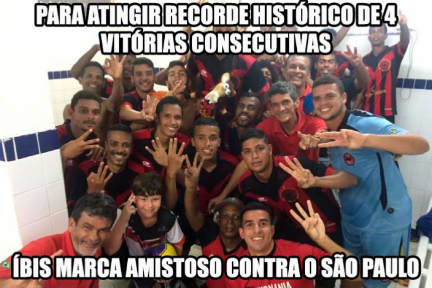 Íbis vence três partidas seguidas e acaba sobrando para o São Paulo