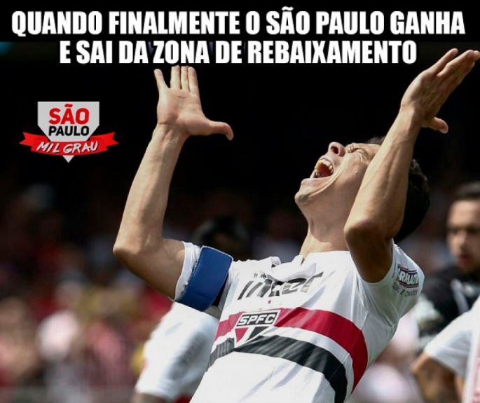 Os melhores memes da vitória do São Paulo diante do Sport