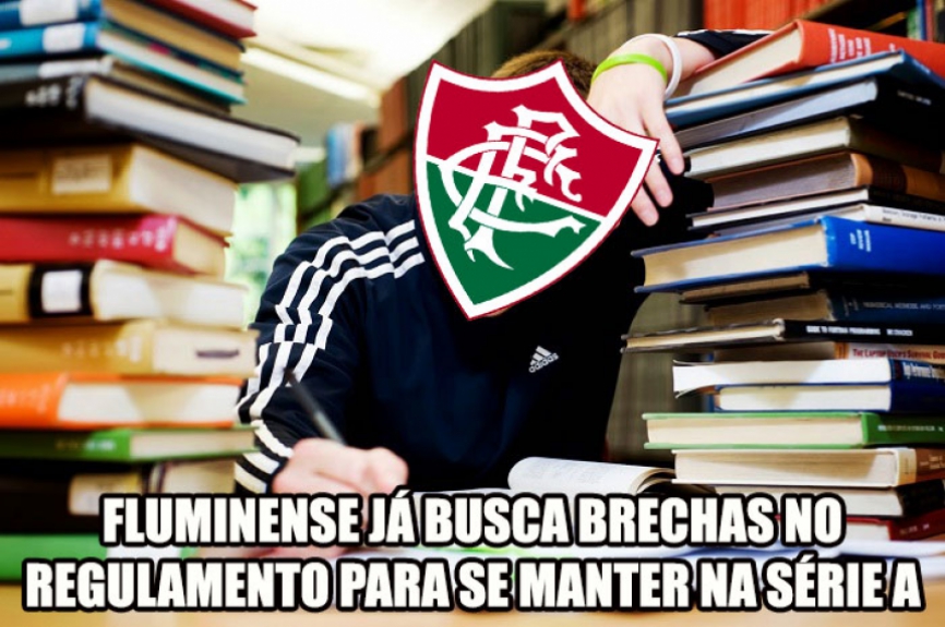 Advogados, tapetão e virada de mesa: beirando a zona de rebaixamento, Flu sofre com os memes