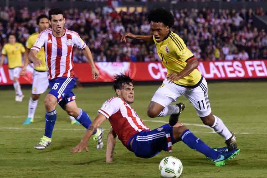 5/10 - 20h30 - AMÉRICA DO SUL: Se vencer o Paraguai, que ainda respira, em casa, a Colômbia vai praticamente se garantir no Mundial