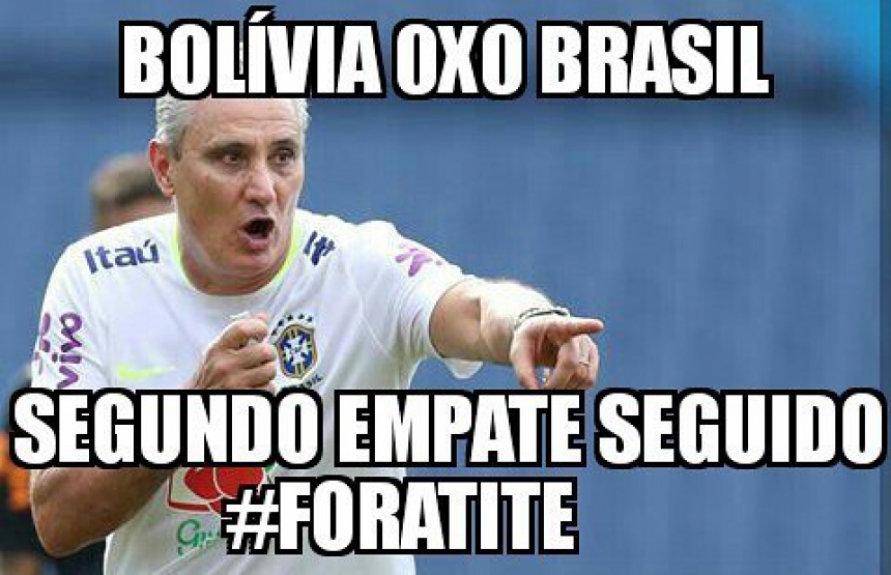 Os melhores memes do empate entre Bolívia e Brasil