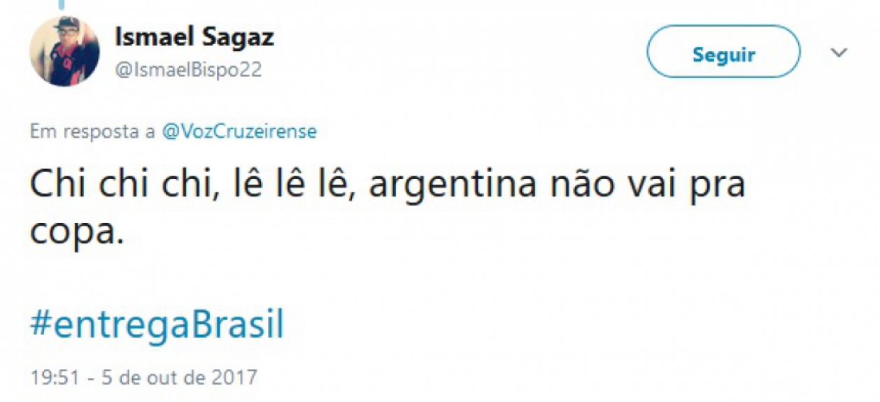 Pelas redes sociais, torcedores pedem que a Seleção Brasileira deixe os chilenos ganharem para prejudicar Argentina