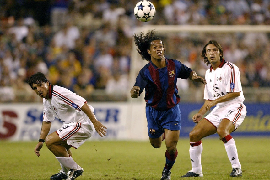 O primeiro título pelo Milan foi a conquista da Champions League em 2003