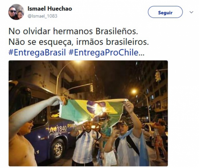 Chilenos pedem que Brasil entregue partida pela última rodada das Eliminatórias
