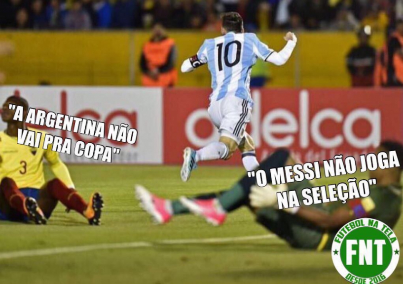 Os memes da classificação da Argentina para Copa do Mundo da Rússia