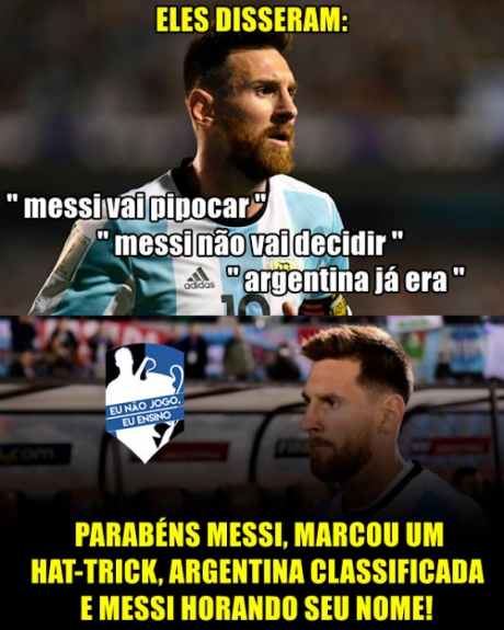 Os memes da classificação da Argentina para Copa do Mundo da Rússia