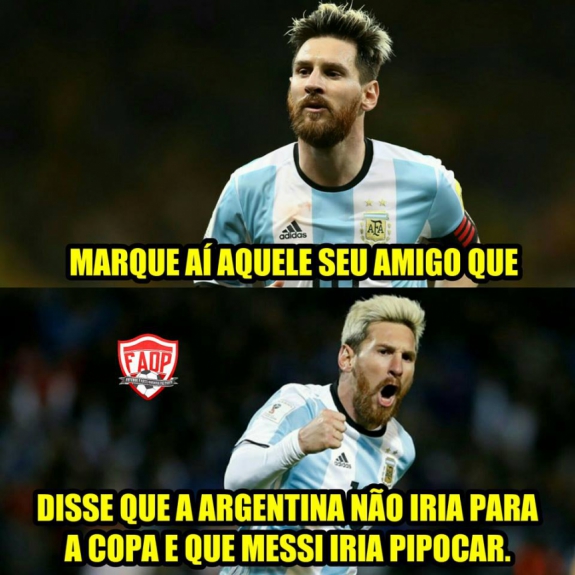 Os memes da classificação da Argentina para Copa do Mundo da Rússia