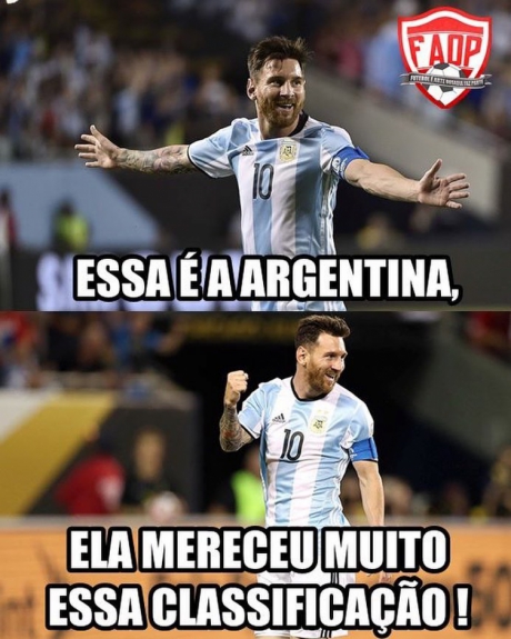 Os memes da classificação da Argentina para Copa do Mundo da Rússia