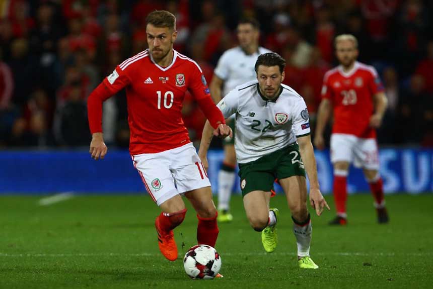 Outro destaque de País de Gales que não vai ao Mundial é o atacante Aaron Ramsey do Arsenal