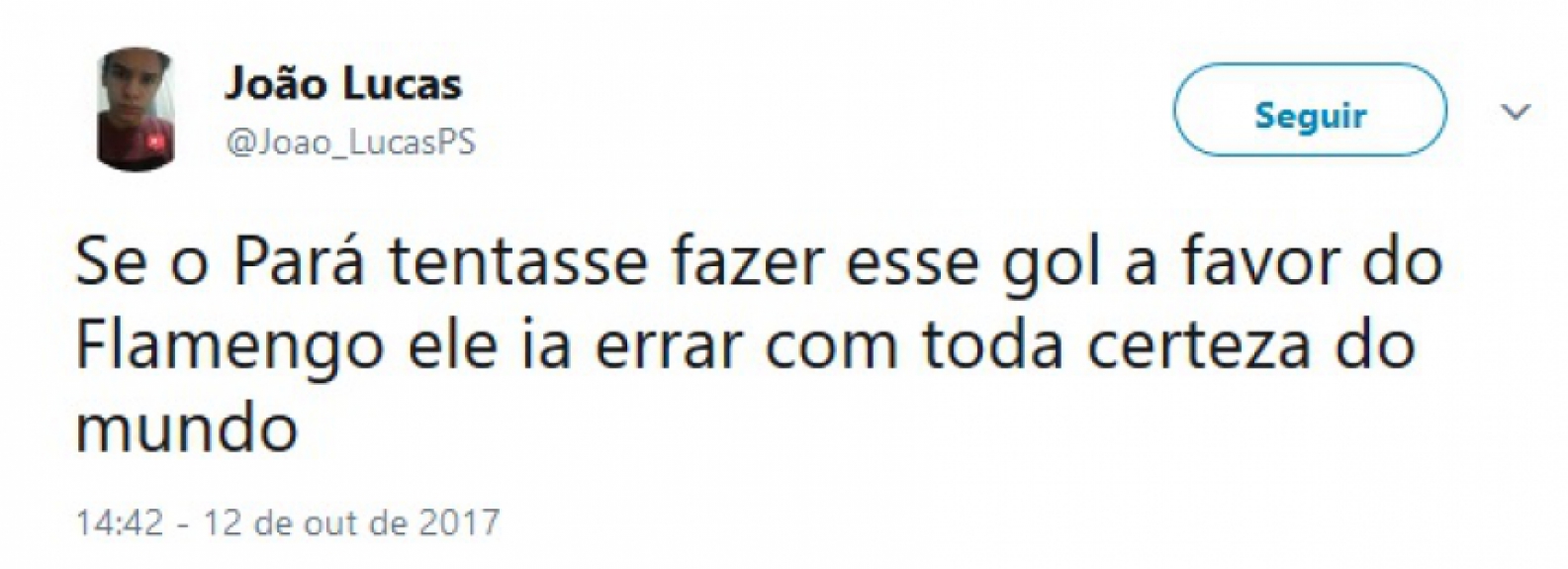 Internet não perdoou Pará após lance bizarro no Fla x Flu