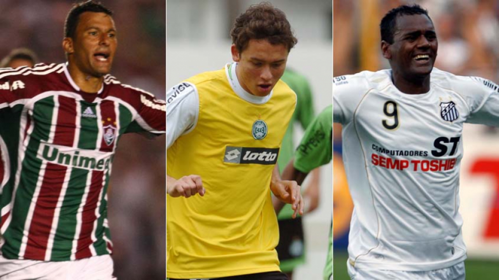 2008 - Montagem com Washington (Fluminense), Keirrison (Coritiba) e Kléber Pereira (Santos) - 21 gols cada