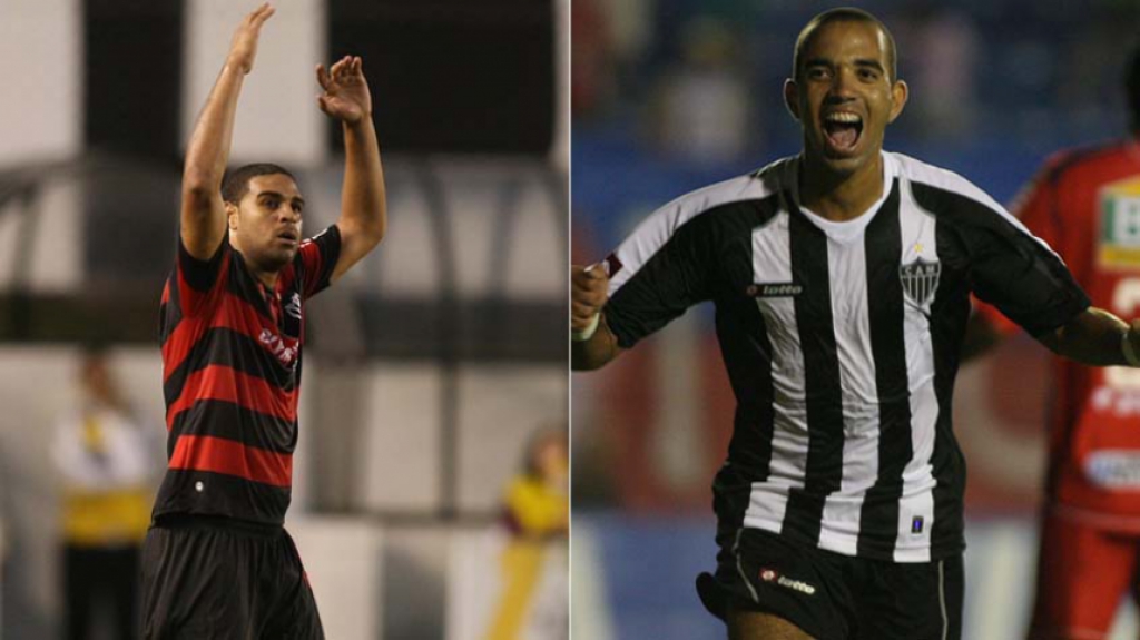 2009 - Montagem com Adriano Imperador (Flamengo) e Diego Tardelli (Atlético-MG) - 19 gols cada