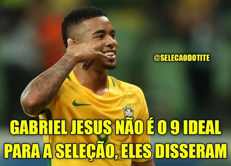 Após marcar gol na vitória do Manchester City contra o Napoli pela Champions, Jesus foi tema de brincadeiras
