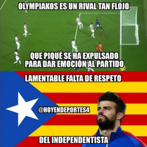 Humor Esportivo: os memes de Barcelona 3 x 1 Olympiacos