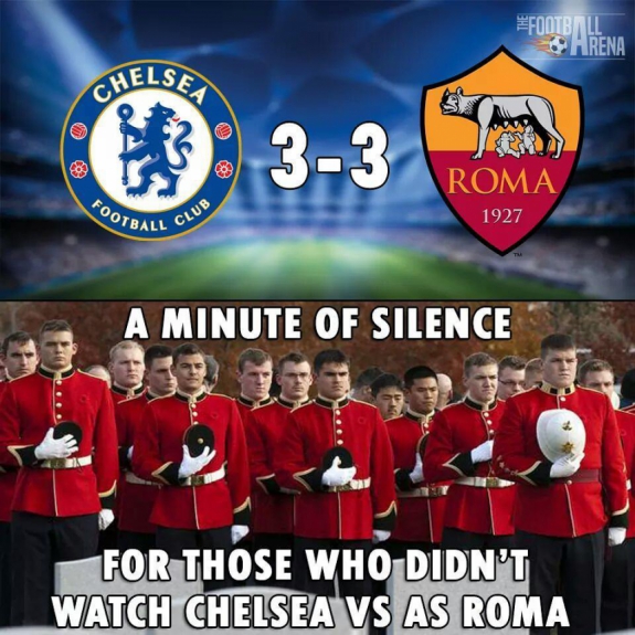 Humor Esportivo: os memes de Chelsea 3 x 3 Roma