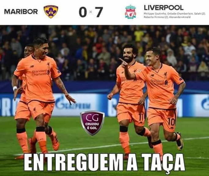 Humor Esportivo: os memes de Maribor 0 x 7 Liverpool