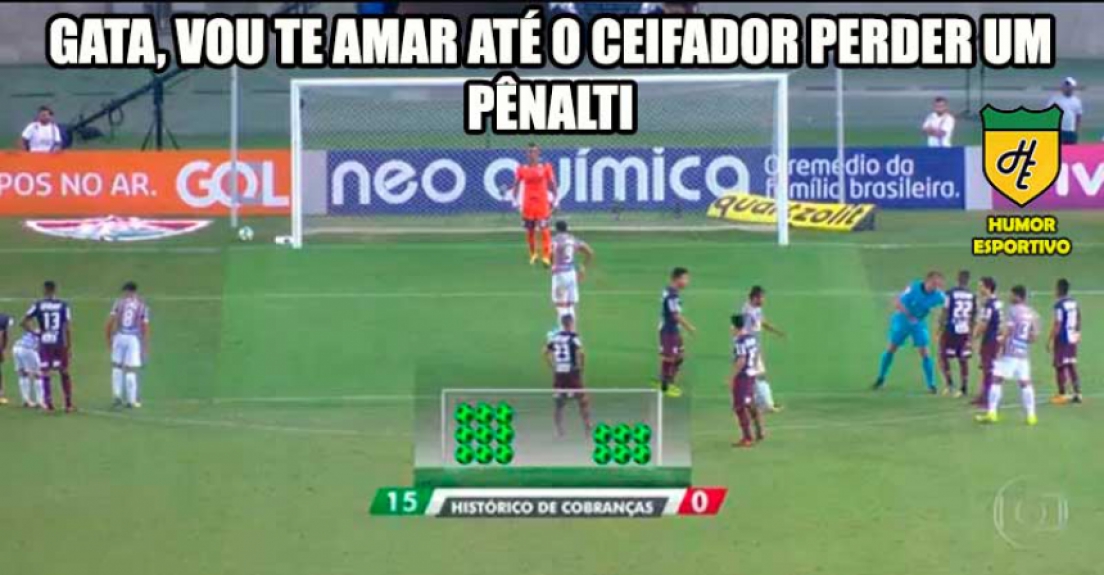 Aproveitamento incrível do Ceifador vem rendendo memes dos torcedores