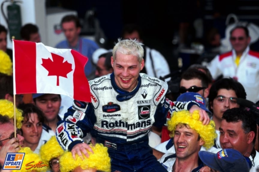 Jacques Villeneuve foi campeão da Fórmula 1 com a Williams