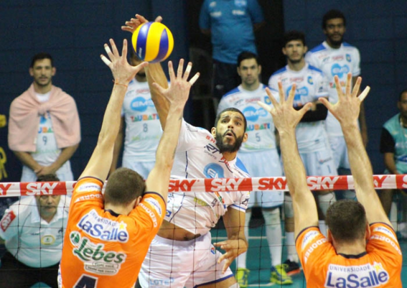 SUPERLIGA MASCULINA 17/18: EMS Taubaté Funvic encerra rodada com vitória sobre Lebes Canoas