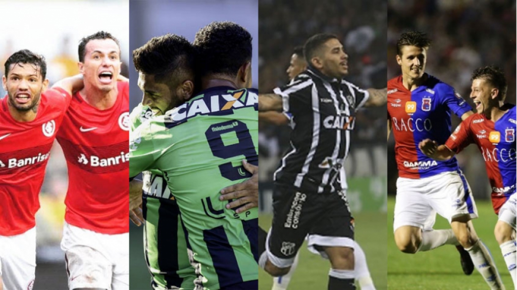 Internacional, América-MG, Ceará e Paraná