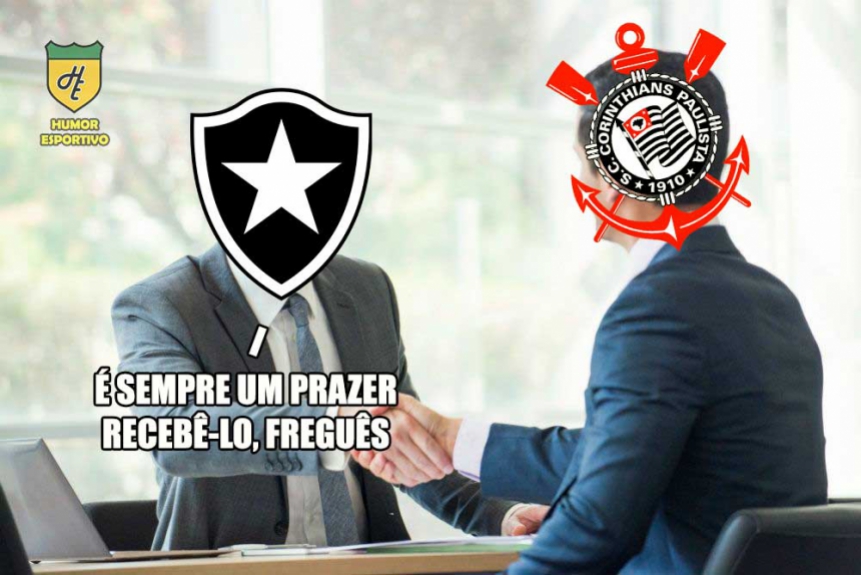 Corinthians x Botafogo: São 24 confrontos com 8 vitórias do Botafogo, 6 do Corinthians e 10 empates