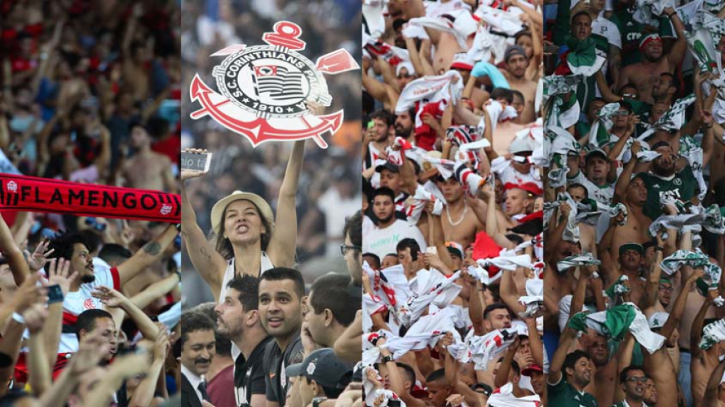 Torcidas do Flamengo, Corinthians, São Paulo e Palmeiras