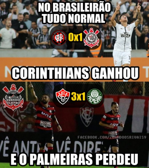 Os memes da vitória do Corinthians sobre o Atlético-PR