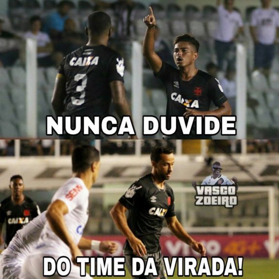 Os memes da vitória do Vasco sobre o Santos