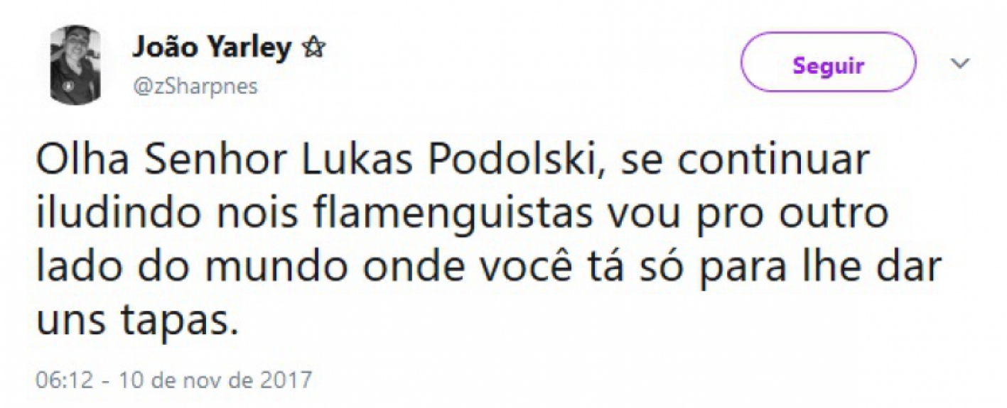 Torcedores do Flamengo comentam sobre sonho de acerto com Podolski