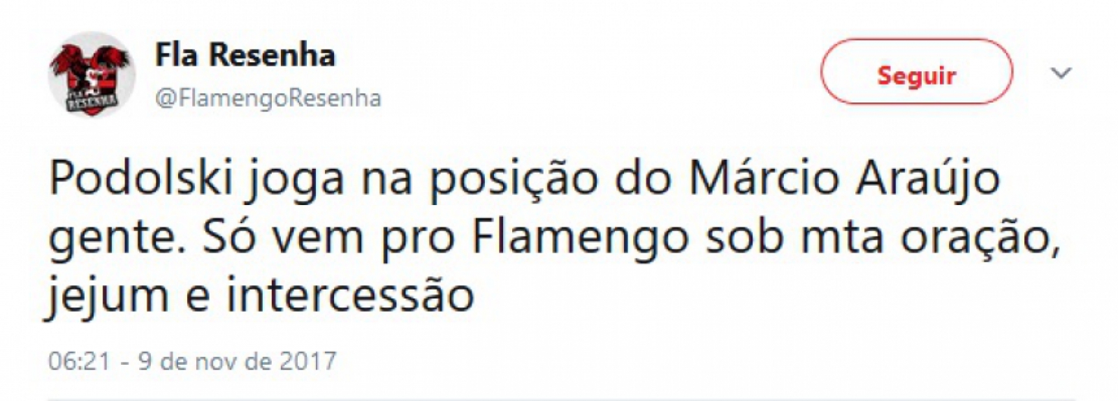 Torcedores do Flamengo comentam sobre sonho de acerto com Podolski