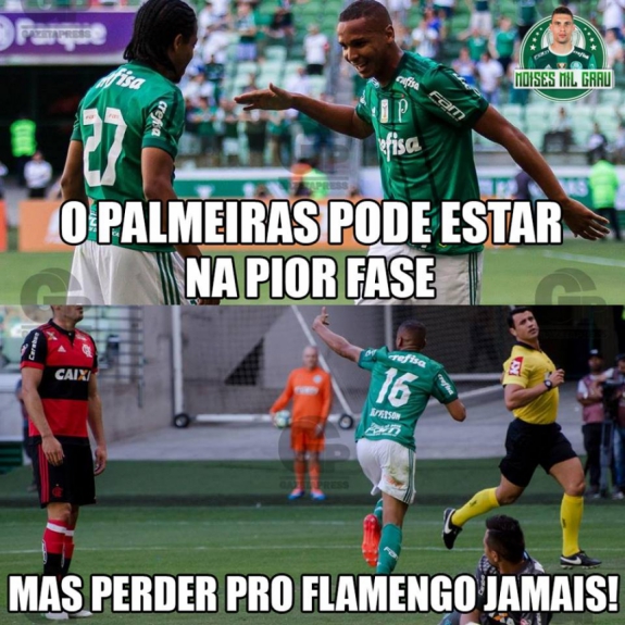 Os memes de Palmeiras 2 x 0 Flamengo