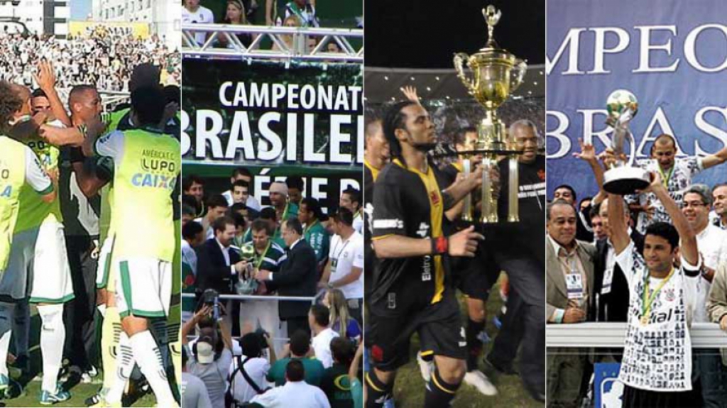 América MG, Coritiba, Vasco e Corinthians