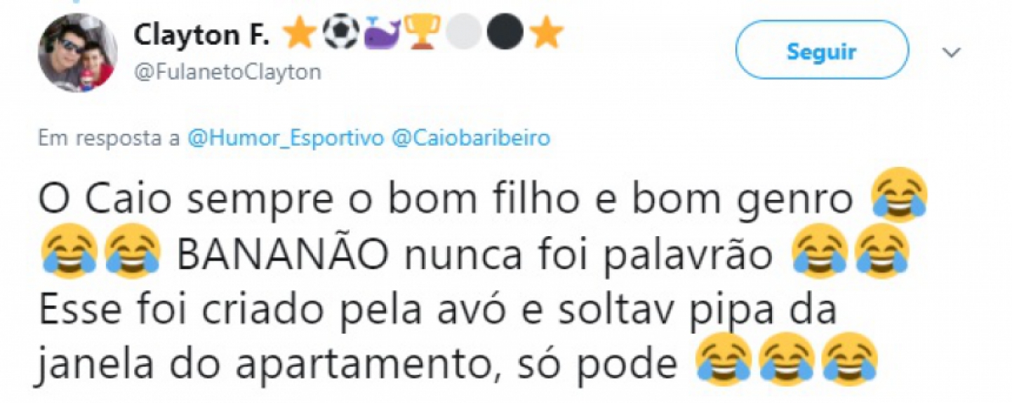 Internautas também brincaram com a intensidade do palavrão de Caio Ribeiro em sua crítica