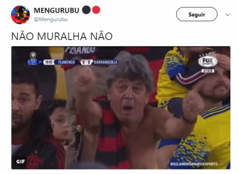 Alex Muralha substituiu Diego Alves na semifinal da Copa Sulamericana e movimentou as redes sociais