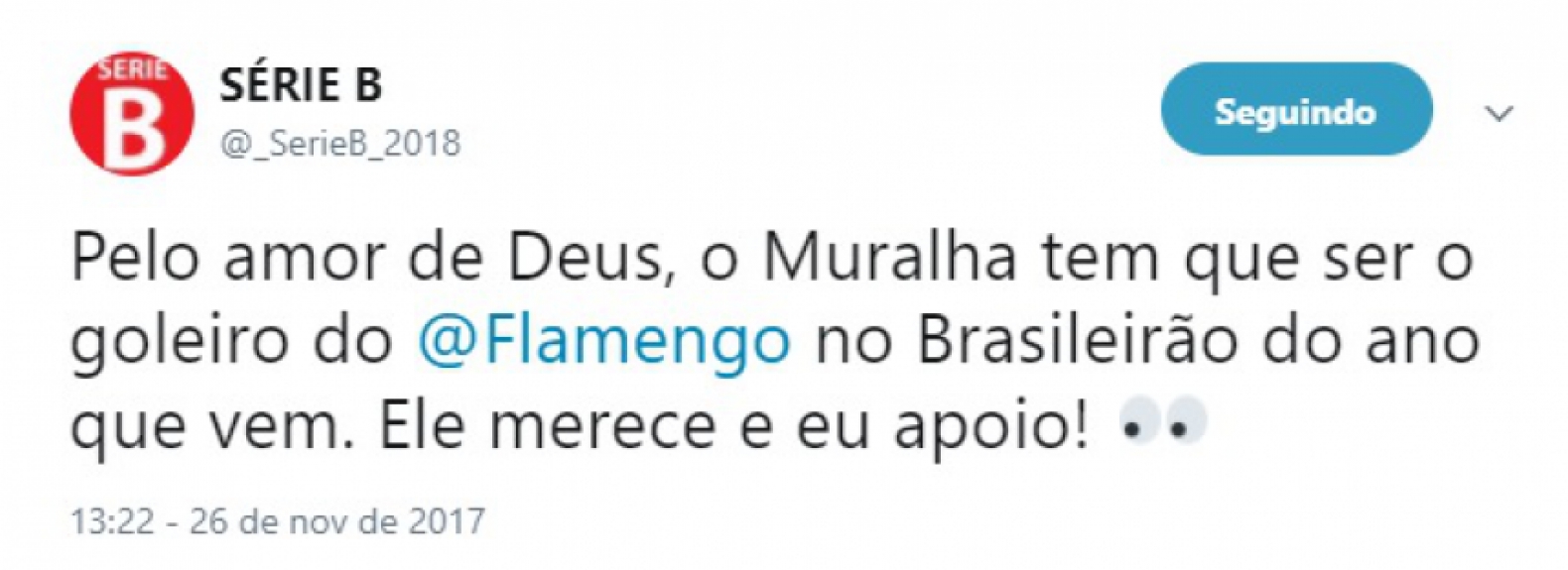 Goleiro do Flamengo foi alvo de críticas e piadas após erro diante do Santos