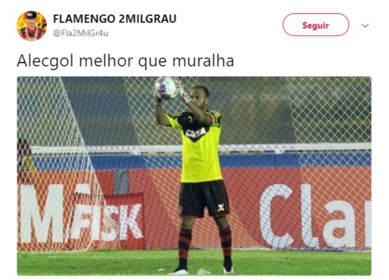 Goleiro do Flamengo foi alvo de críticas e piadas após erro diante do Santos