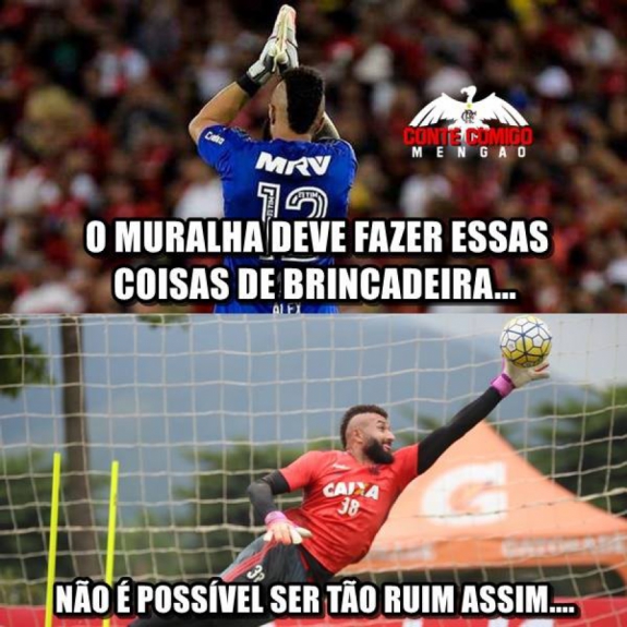 Muralha é alvo de zoações após novas falhas pelo Flamengo