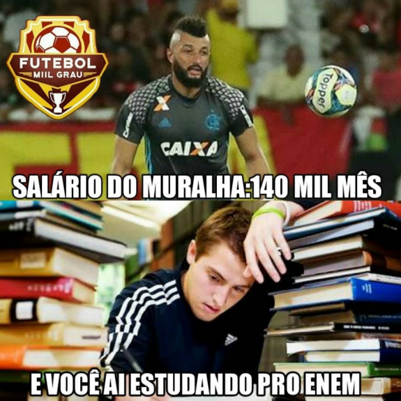 Muralha é alvo de zoações após novas falhas pelo Flamengo