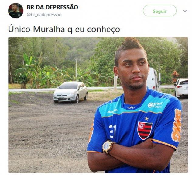 Muralha é alvo de zoações após novas falhas pelo Flamengo