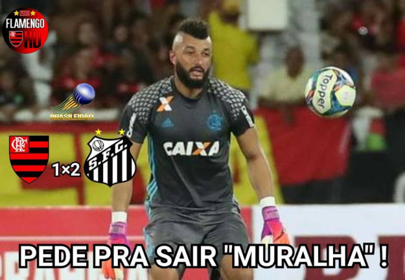 Muralha é alvo de zoações após novas falhas pelo Flamengo