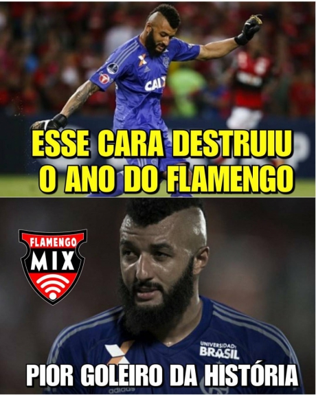 Muralha é alvo de zoações após novas falhas pelo Flamengo
