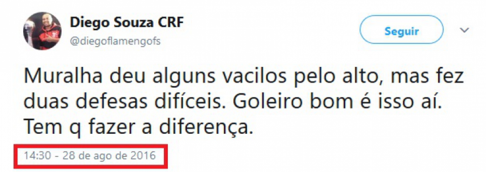 Do céu ao inferno! Criticado por torcedores do Flamengo, Alex Muralha já foi muito bem visto pelos rubro-negros
